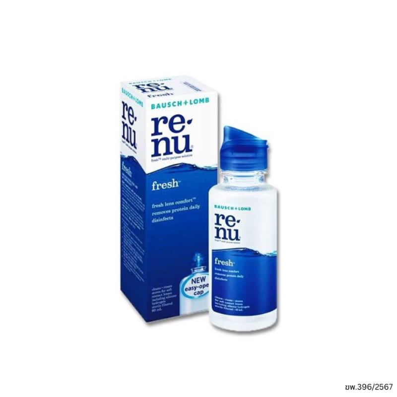 Renu Fresh Mps 60ml. (รีนิว เฟรช ผลิตภัณฑ์ทำความสะอาดคอนแทคเลนส์ 60มล.)