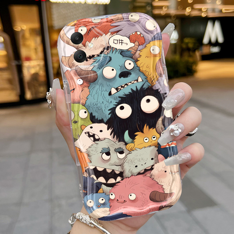 เคส Samsung A06 4G A06 5G A05 M05 F05 เคสใส การ์ตูน Monster/Little Girl