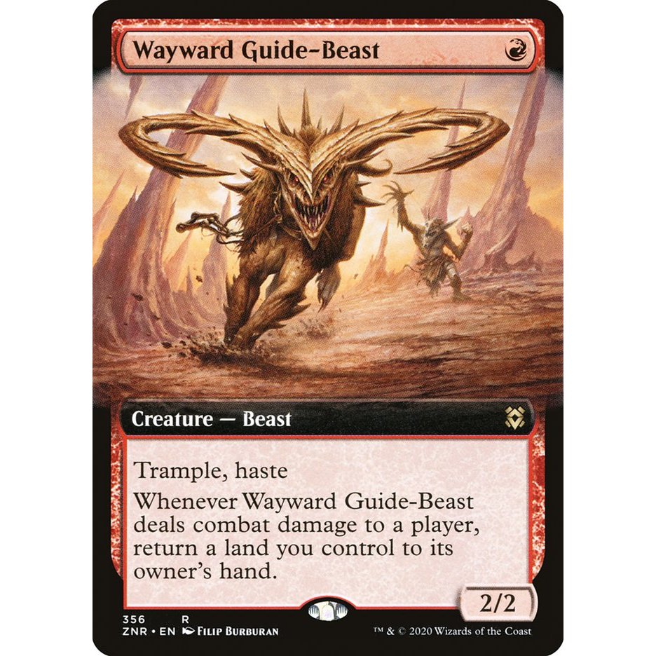 Wayward Guide-Beast การ์ด Magic the Gathering [MTG] ของแท้