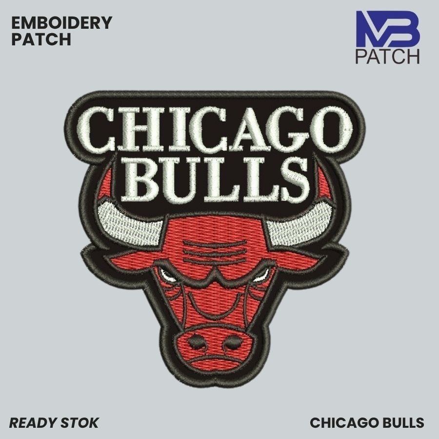 CHICAGO BULLS NBA BULL EMBROIDERY LOGO PATCH - MB-343