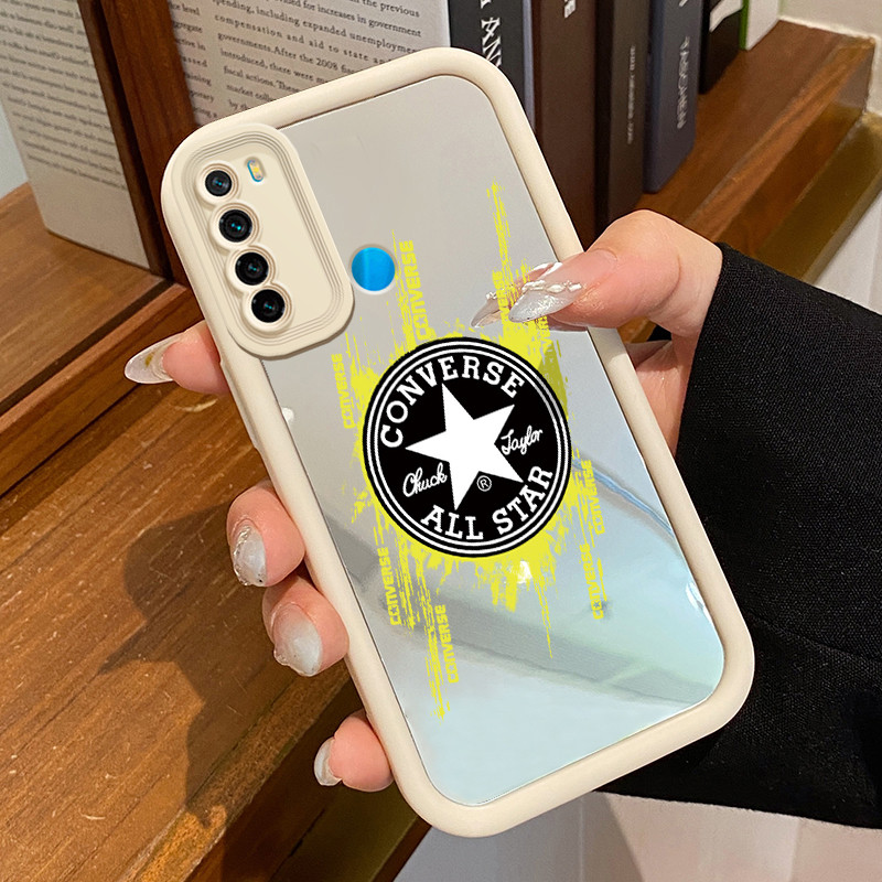 Xiaomi Redmi Note 8 Redmi Note 8T Redmi Note 8 Pro Case HP Casing Star and Spider Net Pattern Mirror