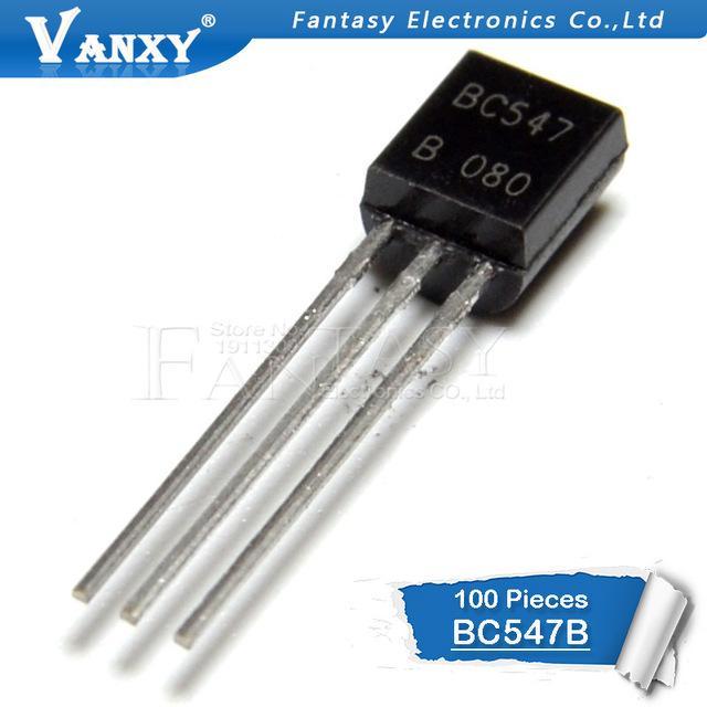 100 ชิ้น BC547B TO-92 BC547 TO92 547B ทรานซิสเตอร์ไตรโอดใหม่