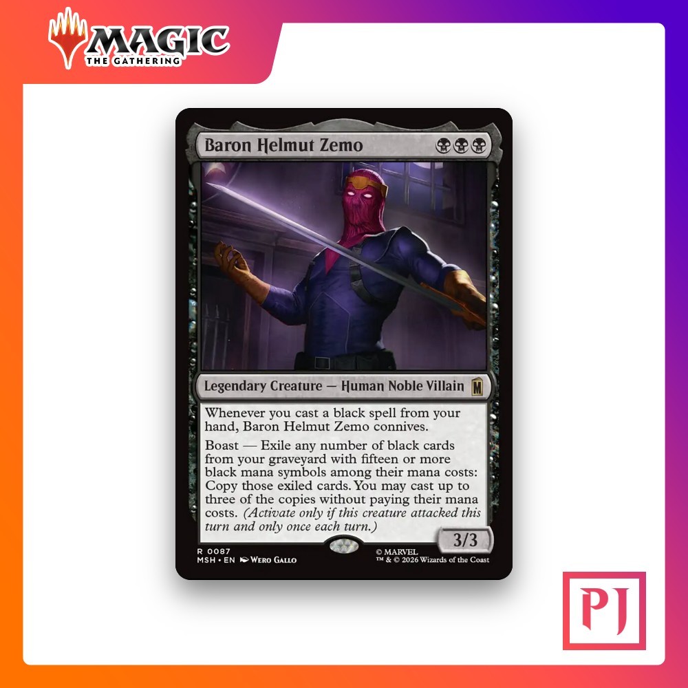 [MTG] Baron Helmut Zemo (#87) [MSH] [BLACK] [RARE] | Magic the Gathering