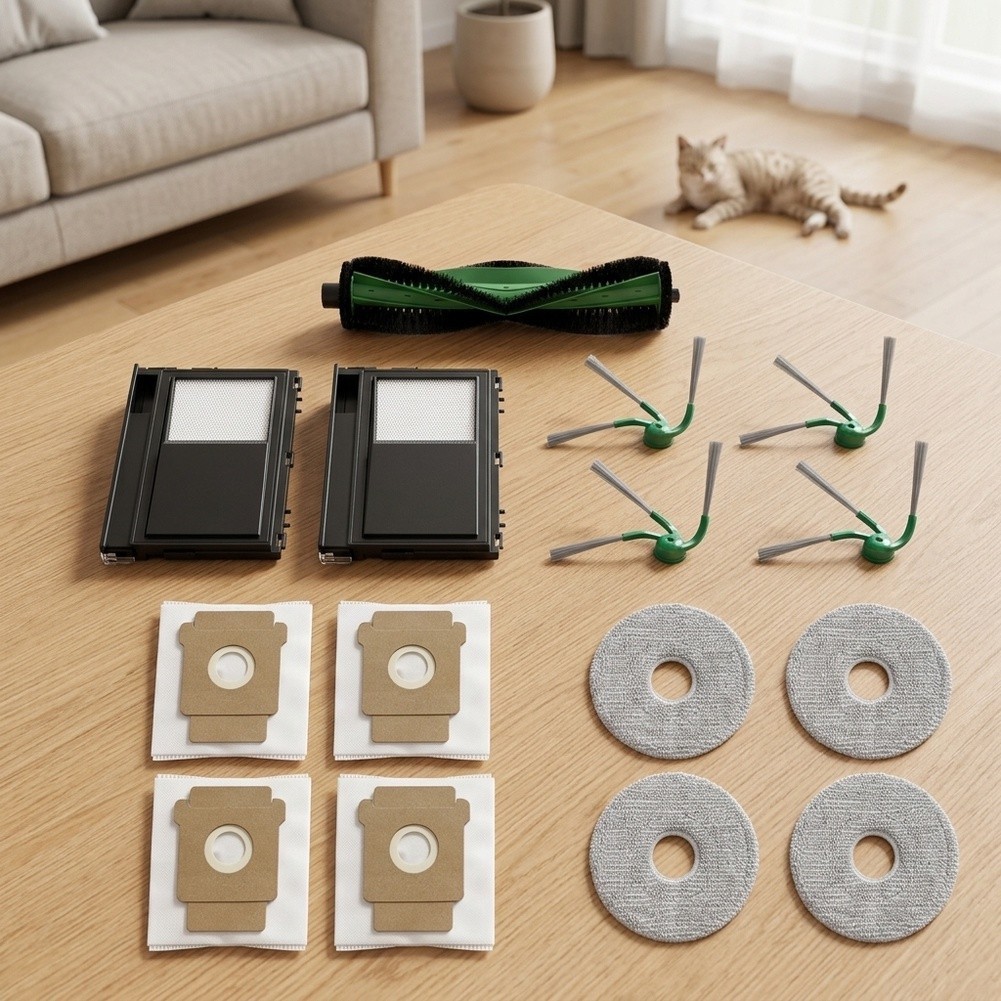8NEW แปรงลูกกลิ้งกรองฝุ่น อะไหล่ทดแทนสําหรับ Roomba Plus 415X สําหรับ Combo