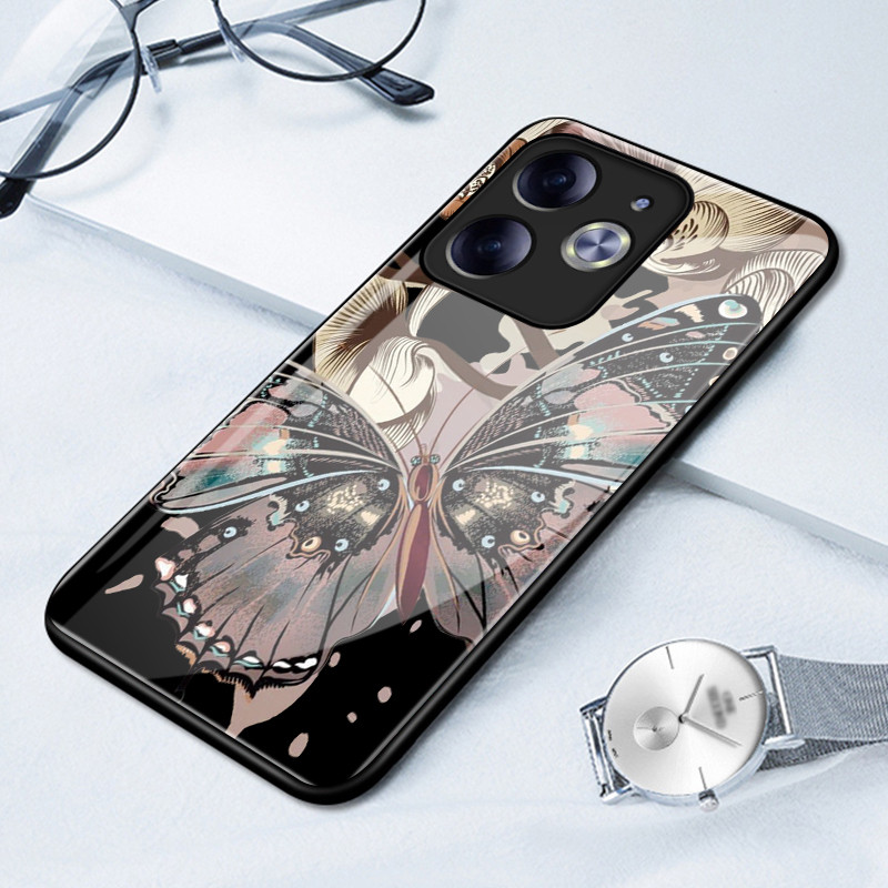 เคสสำหรับ Tecno Pova 6 Pova 6 Pro Pova 6 Neo เคสโทรศัพท์ผีเสื้อป้องกันการตกช็อตเต็ม