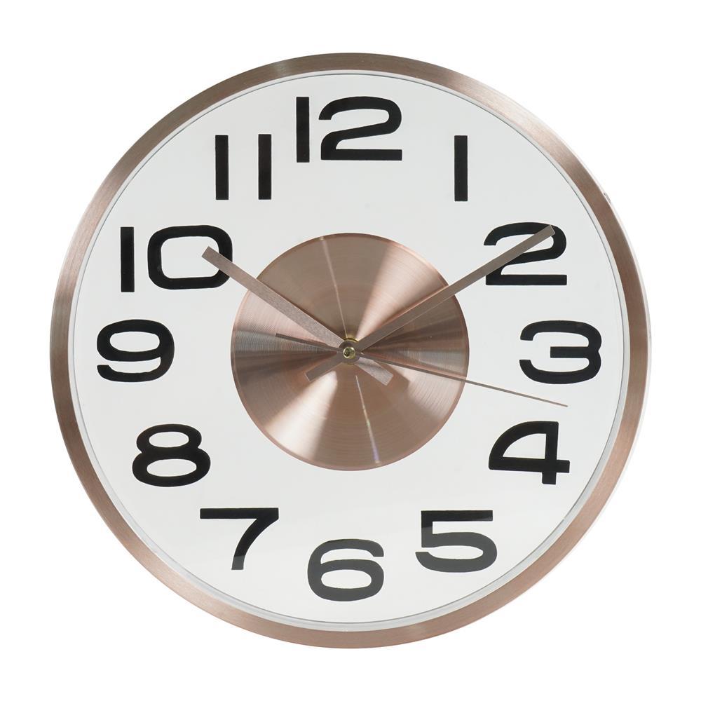 HomePro นาฬิกาแขวน  EG7764C 12 นิ้ว สีทองแดง แบรนด์ SNAZZ