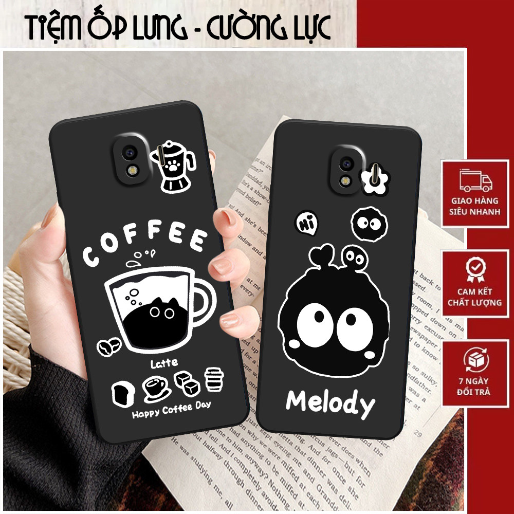 เคส Samsung J2 Pro / J2 Core / J4 พิมพ์ลายกาแฟและเมโลดี้ที่น่ารัก