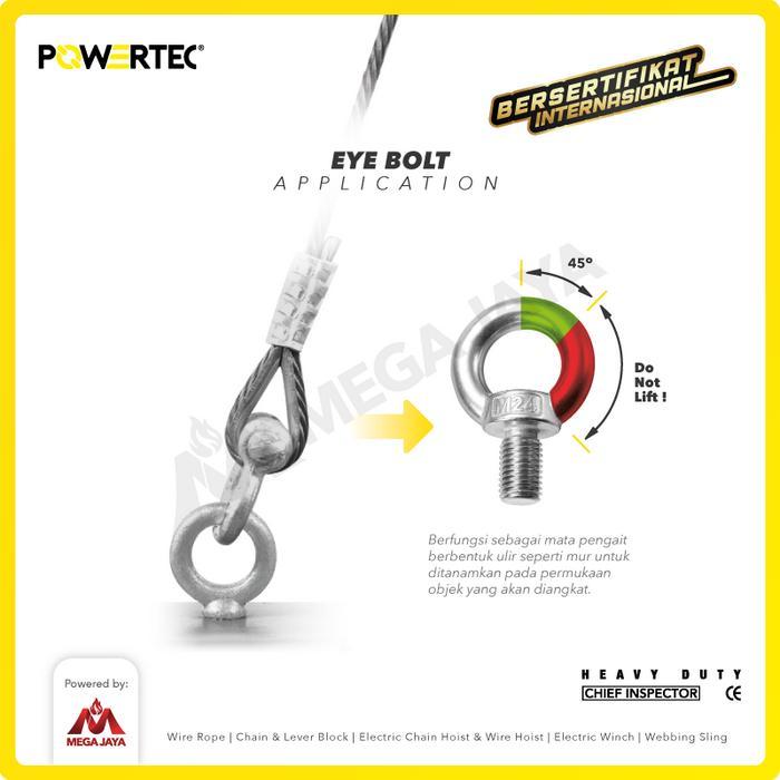 MATA Vcju- Powertec Eye Bolt / Eye Bolt Ss 304 M8