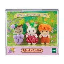 【In Stock】 Official Japan Sylvanian Families ซิลวาเนียนแฟมิลี่ Calico Critter Baby Trio Fruit ของแท้