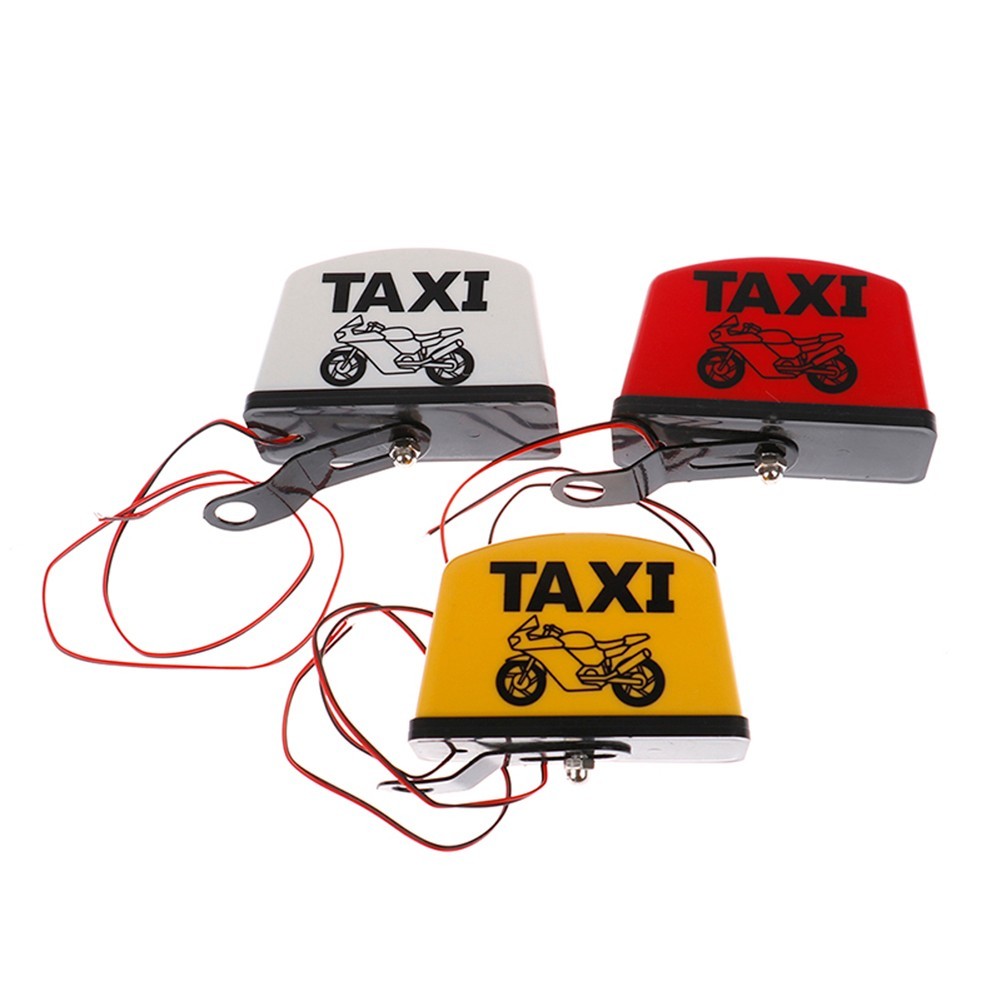 xk714 12V ตกแต่งรถจักรยานยนต์ Modified Light Taxi Sign โคมไฟ LED TAXI Sign ไฟ LED
