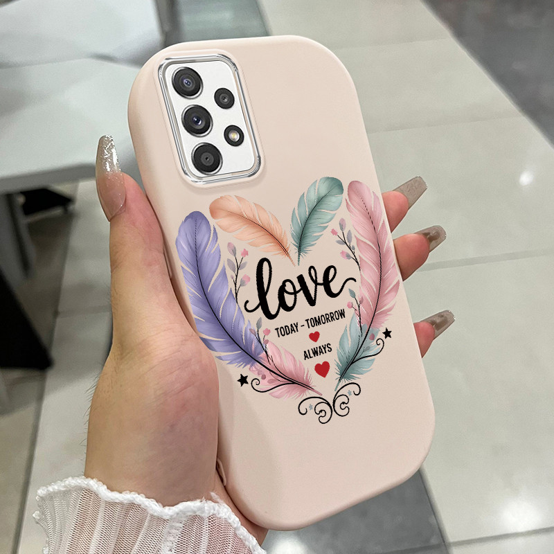 เคส ใช้ได้กับ Samsung A52 A52s Case Fashion Heart