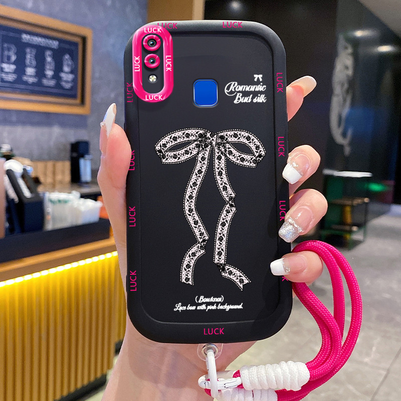 เคสโทรศัพท์ HP สําหรับ VIVO Y91 Y91i Y93 Y95 Y91C Y1S Y90 กรณีการ์ตูนโบว์ซิลิโคนเคสโทรศัพท์ส่วนบุคคล