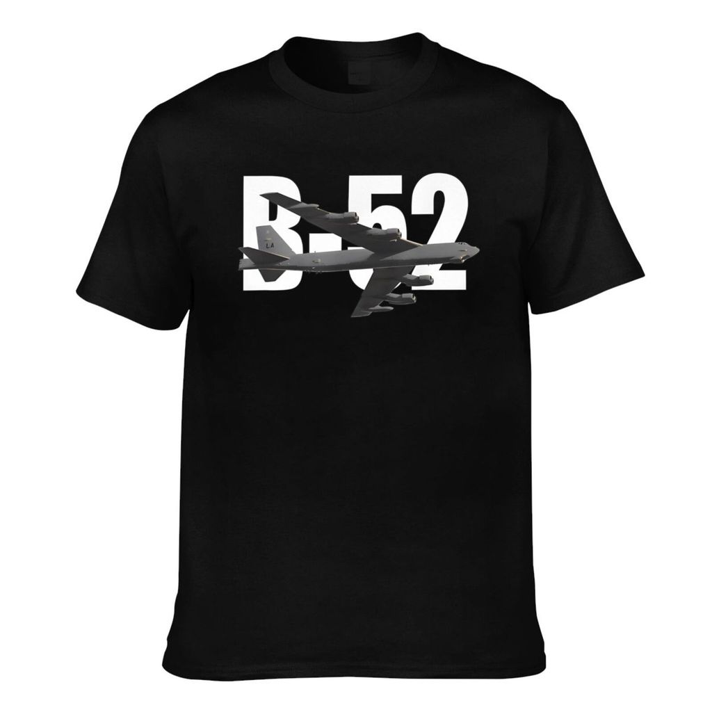 แฟชั่นพิมพ์ B-52 Stratofortress Bomber เครื่องบินเครื่องบิน Casual Mens Tee