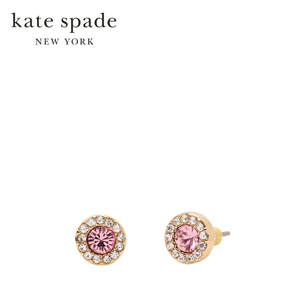 Kate Spade New York ต่างหูสตั๊ดรุ่น You're A Gem Pave Halo Studs KH209 650 สี Light Pink