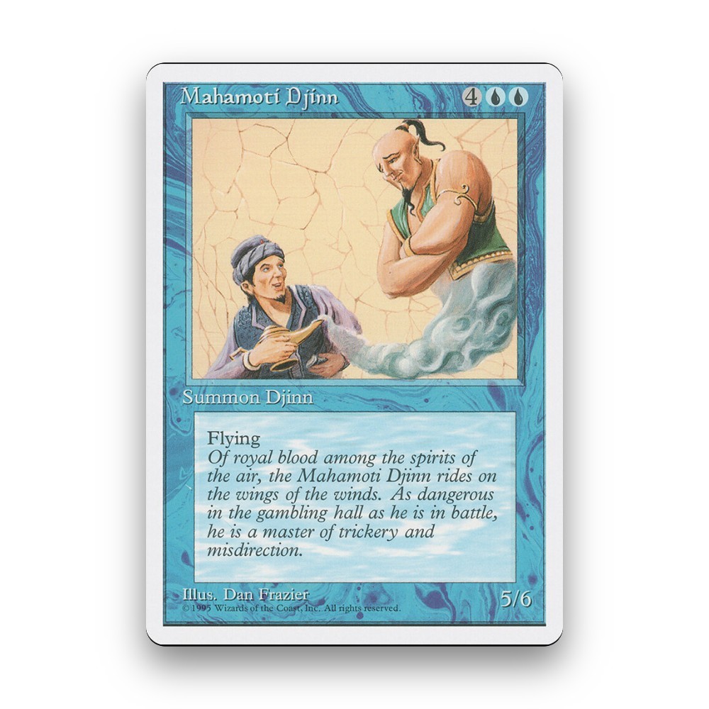 [MTG] Mahamoti Djinn (#84) [4ED] [BLUE] [RARE] | Magic the Gathering