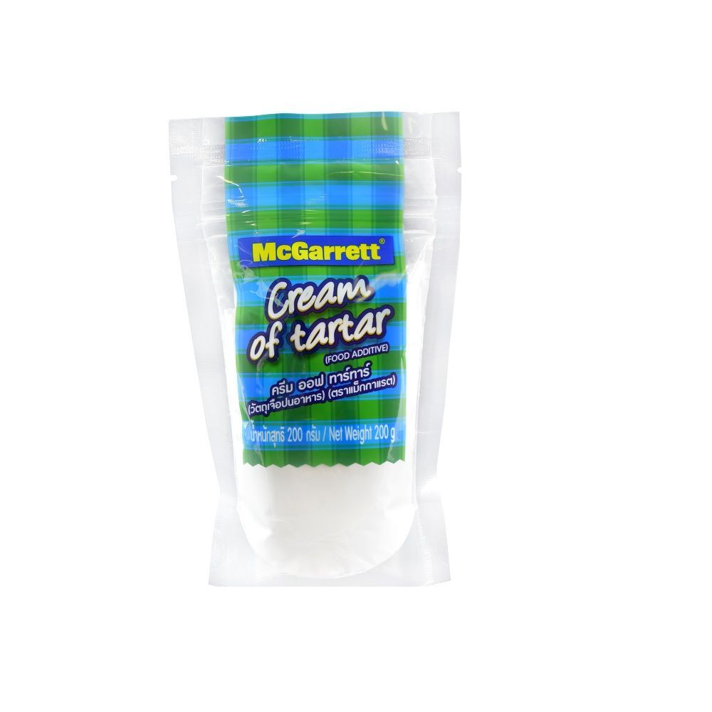 💥 แม็กกาแรตครีมออฟทาร์ทาร์ 200ก 🎐 MCGARRETT CREAM OF TAR TAR 200G. ✅ ส่วนผสมเบเกอรี่และของหวาน  🎨 BA