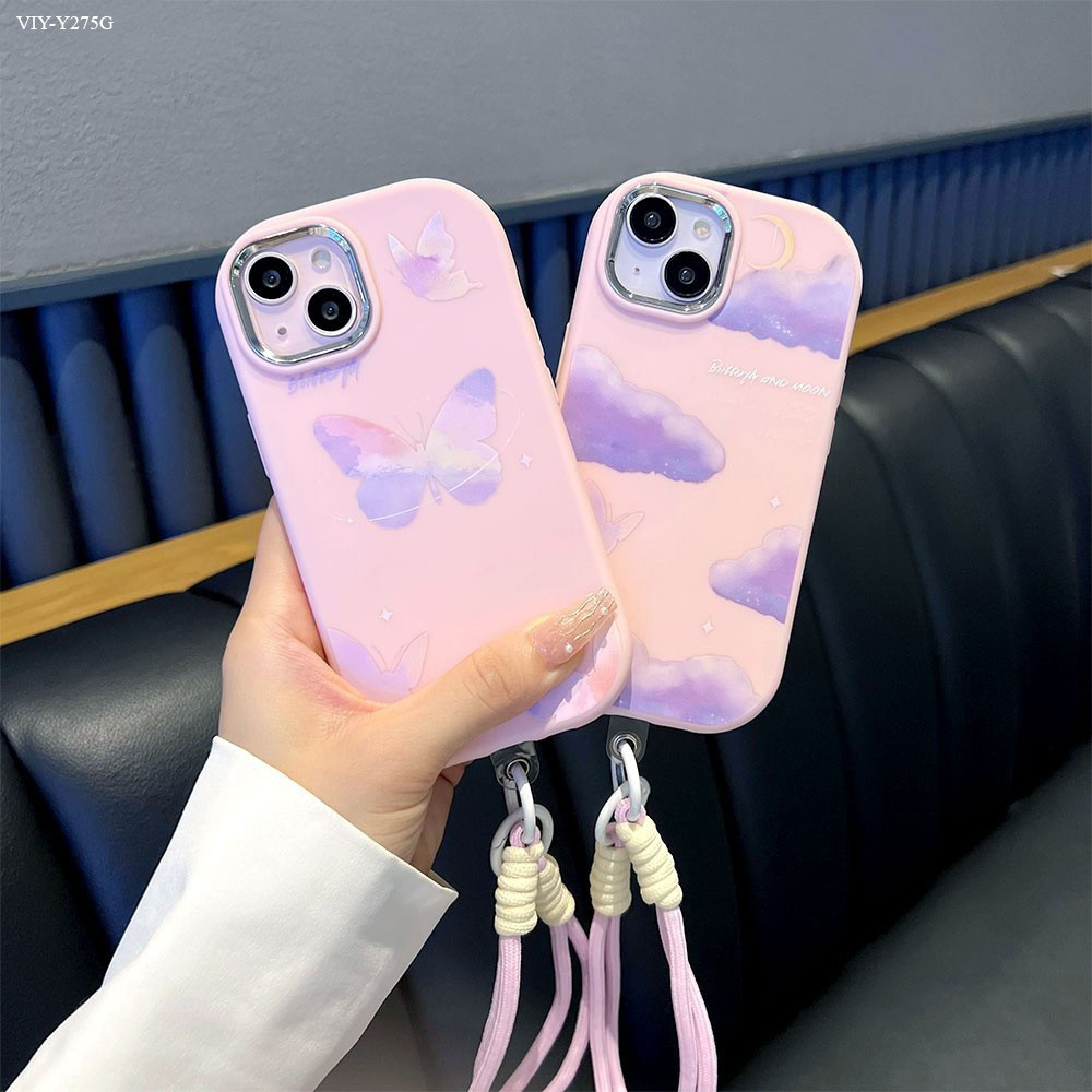เคส For VIVO Y27 Y27S Y28 Y28S Y29 Y30 Y33S Y33T 4G 5G เชือกเส้นเล็ก ฟรีเชือกเส้นเล็ก ลายการ์ตูน GSK