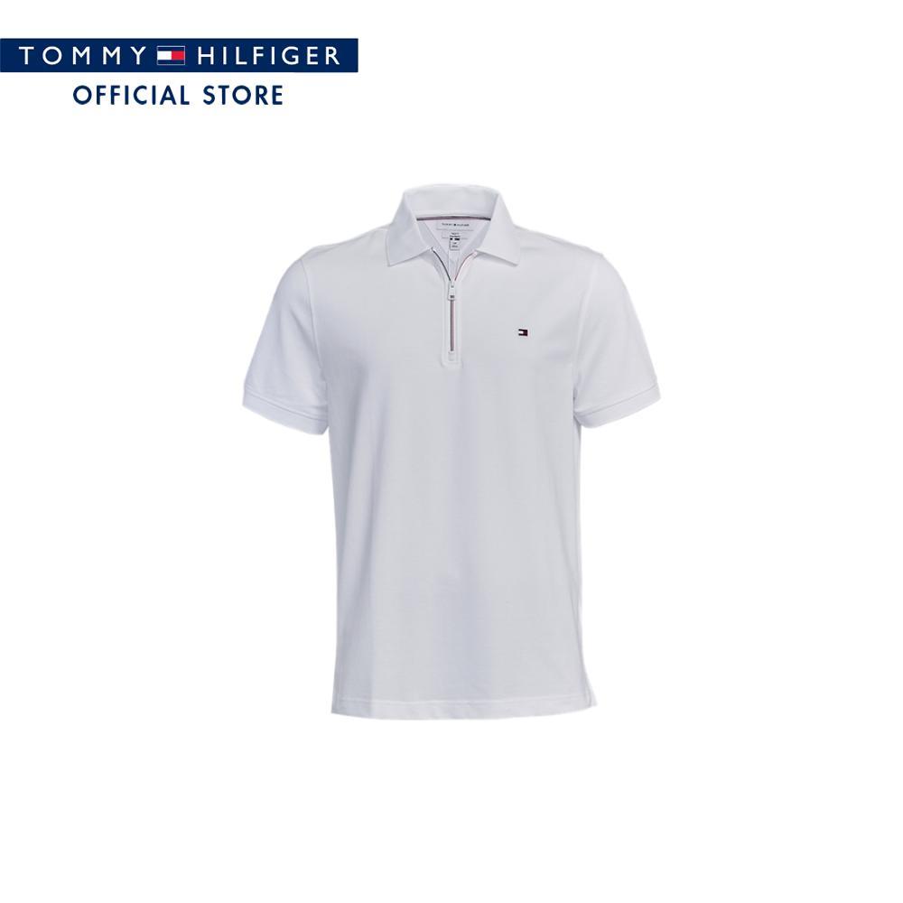Tommy Hilfiger เสื้อโปโล ผู้ชาย รุ่น XM0XM08004 YCF - สีขาว