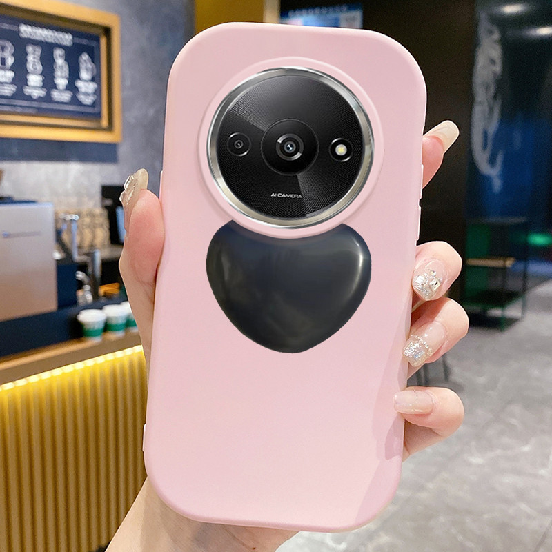 เคสใช้ได้กับ Xiaomi Redmi A3 A3X POCO C61 เคสหัวใจแฟชั่น