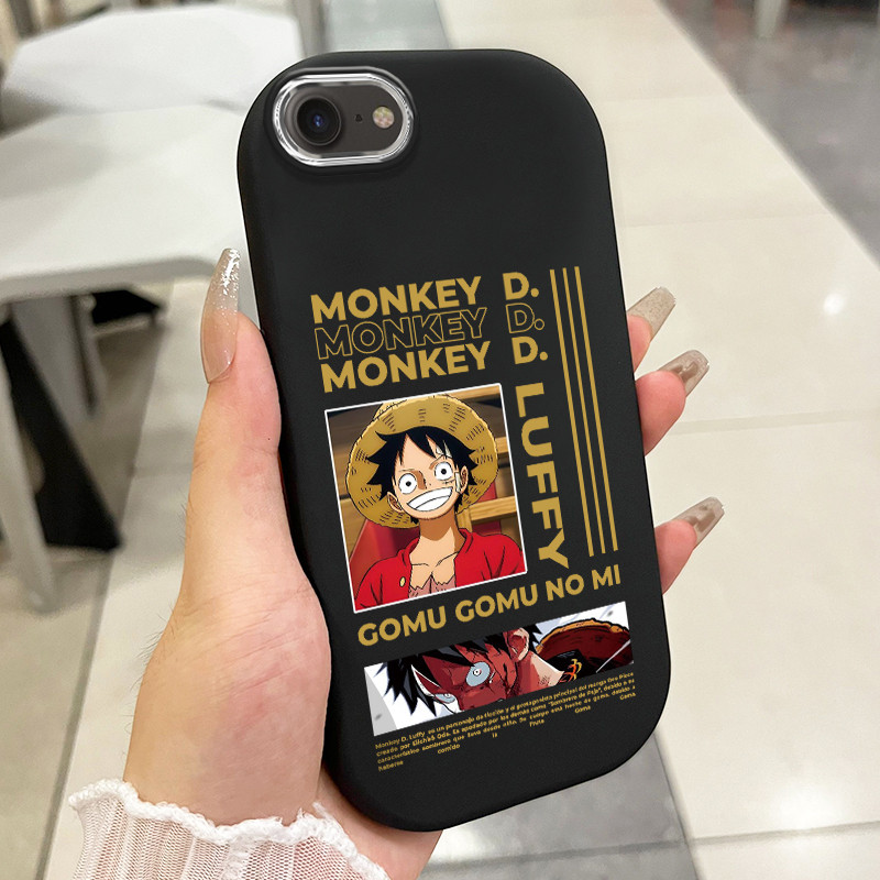 เคสสำหรับ iPhone 6 Plus 6s Plus 7 Plus 8 Plus X Xs Max Xr 11 Pro Max เคสโทรศัพท์ตัวละครอนิเมะกันกระแทกกลมและอ้วน