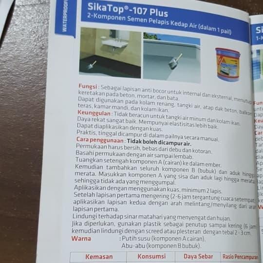 73ox- Sika Top 107 Plus เคลือบป้องกันการรั่วไหล