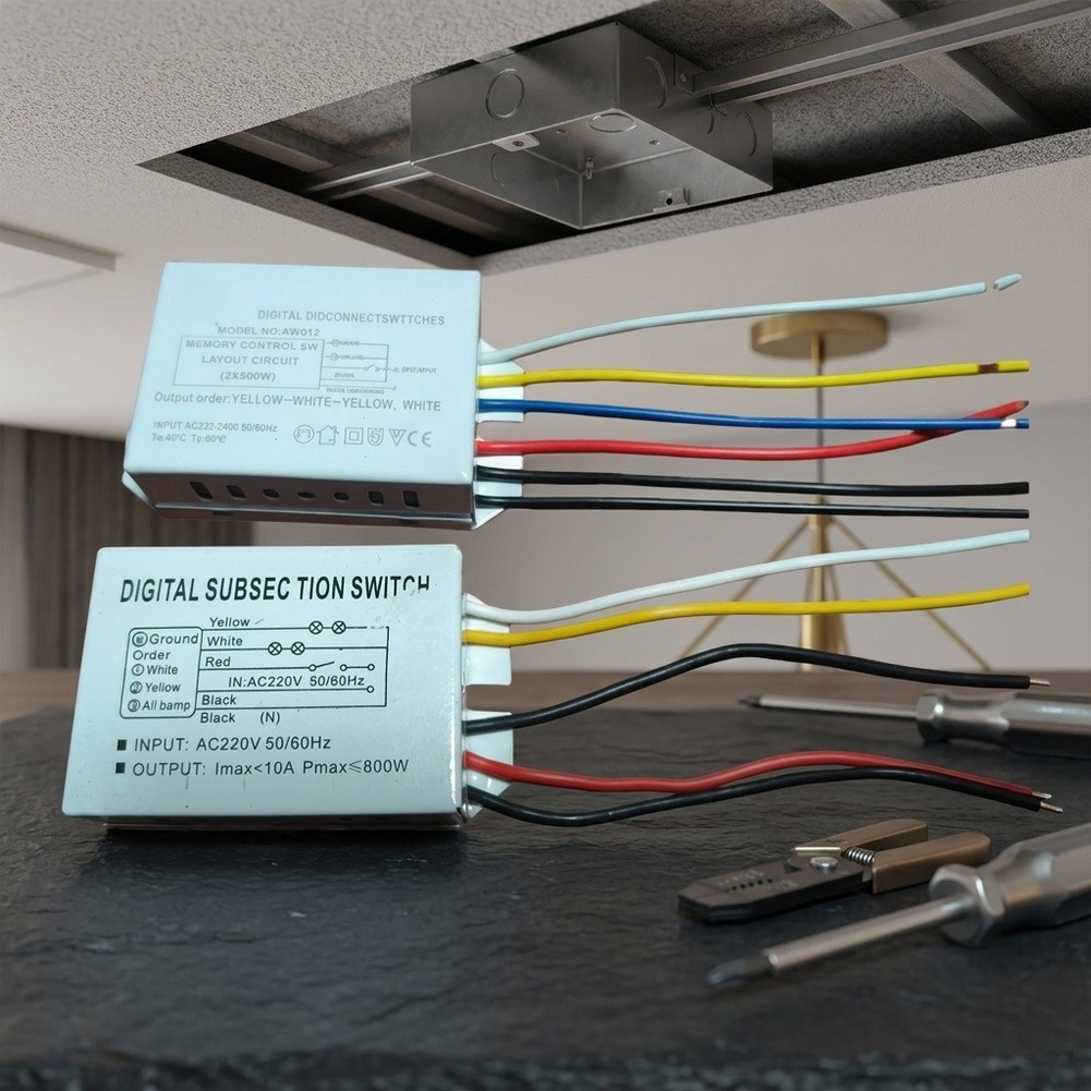 7Smart Digital Segmented Switch: สําหรับการควบคุมอเนกประสงค์สําหรับไฟจี้เพดาน