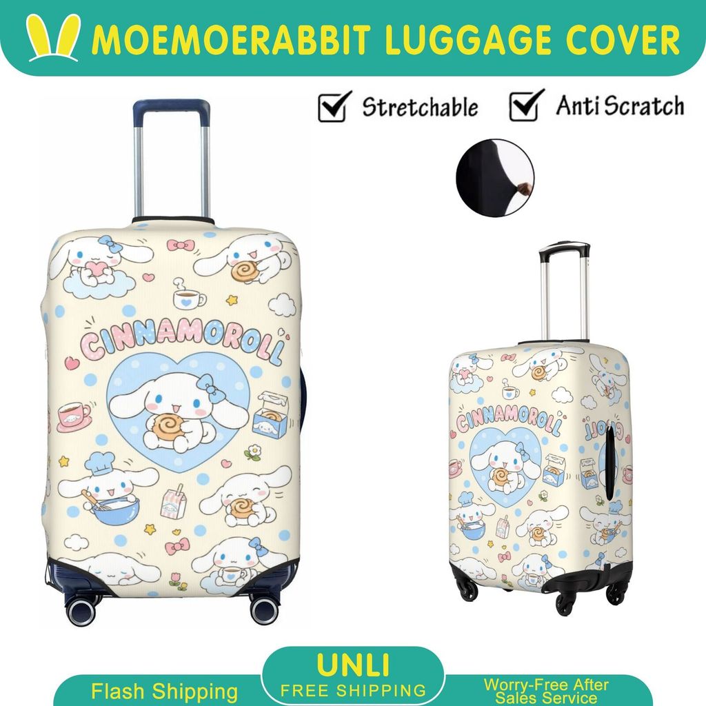 Sanrio ผ้าคลุมกระเป๋าเดินทาง ผ้าสแปนเด็กซ์ แบบยืดหยุ่น ยืดหยุ่น ป้องกันรอยขีดข่วน Luggage Cover 18 2