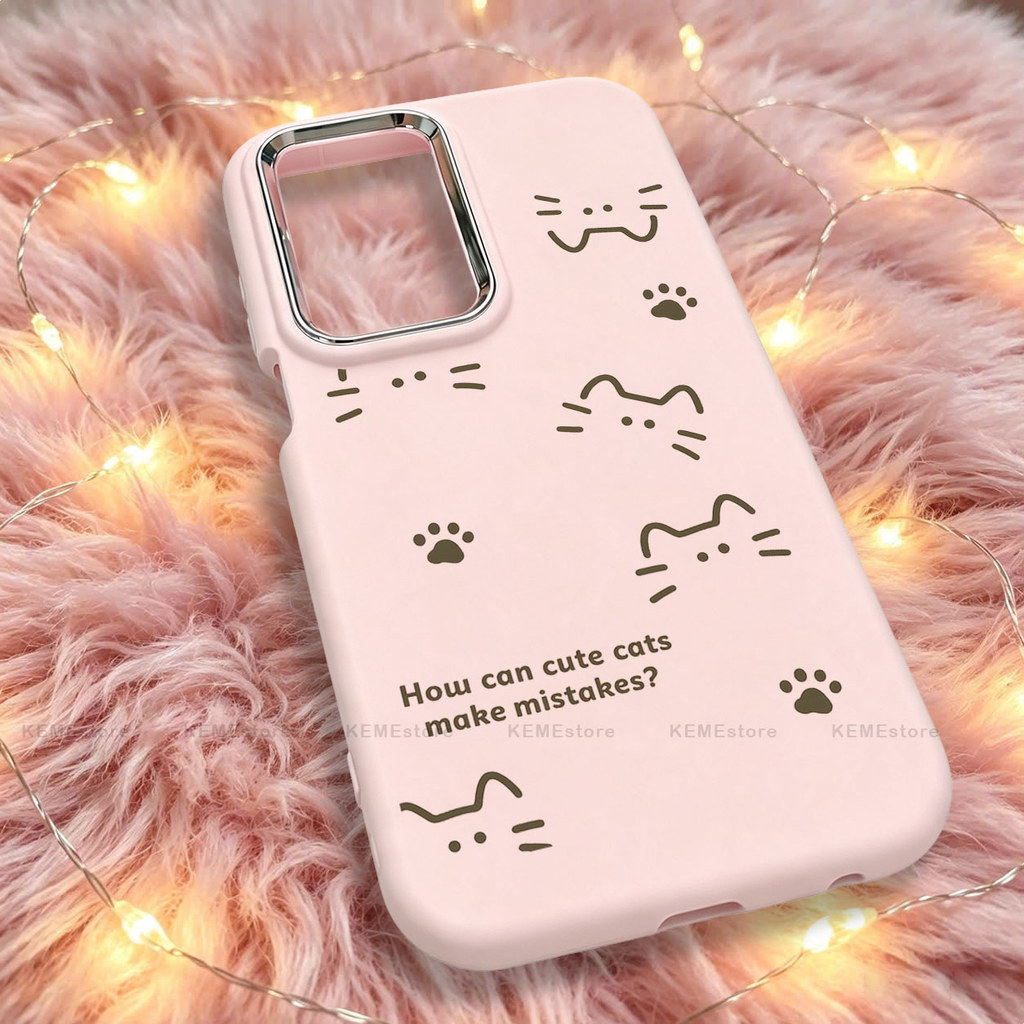 เคสสําหรับ Oppo A3 Pro 5G / F27 Pro Plus / F27 Pro สีชมพูพาสเทล ปกอ้วนและยืดหยุ่น