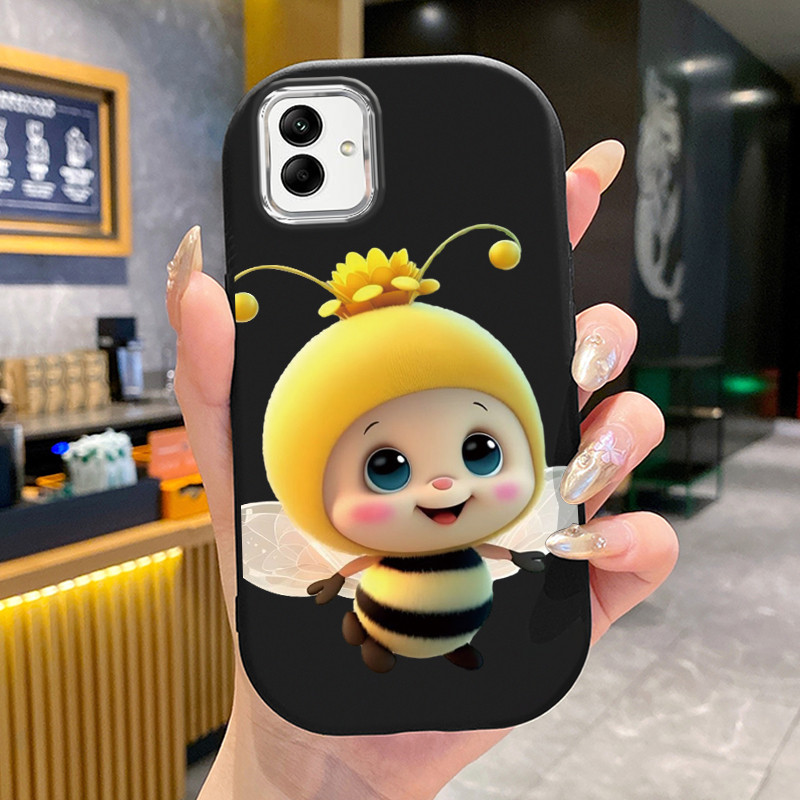 เคสสำหรับ Samsung Galaxy A04 M04 F04 A04E M13 5G เคสโทรศัพท์ผึ้งกลมและอ้วนเสื้อแจ็กเก็ตผ้านุ่ม