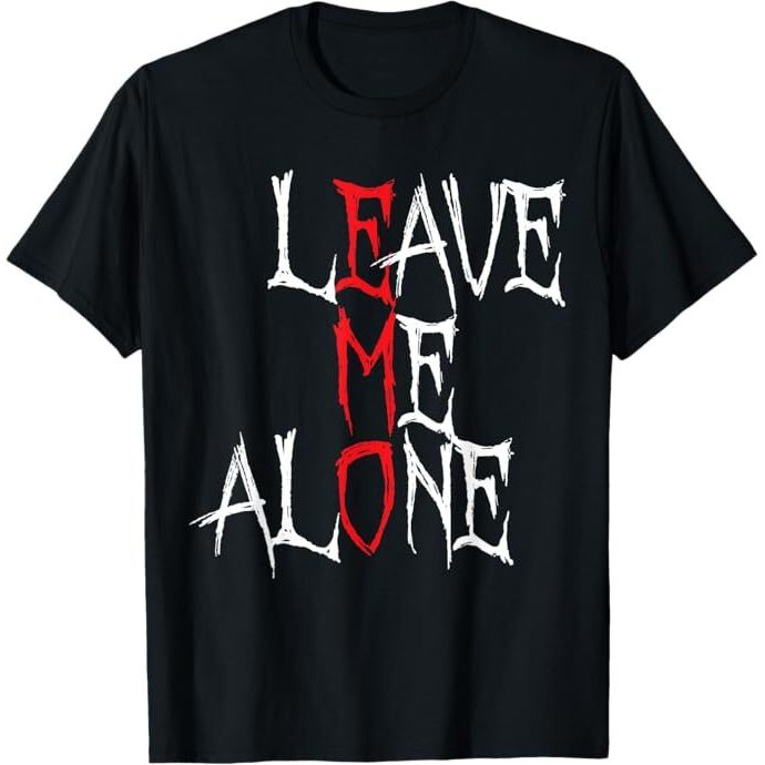 Leave Me Alone Emo Clothes Emocore Emo Music Fan เสื้อยืด Emo