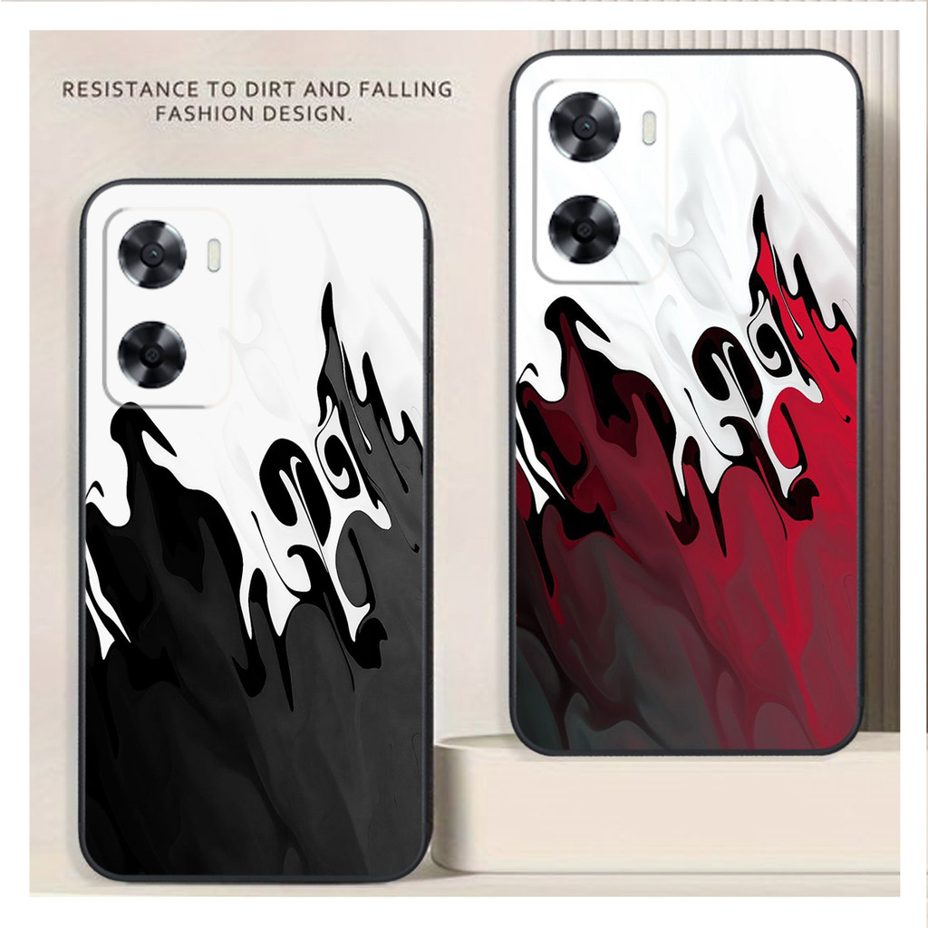 Oppo A57 2022 - เคส Oppo A57 4G - เคส Oppo A77s ลายเรียบง่าย หรูหรา เพื่อปกป้องกล้อง