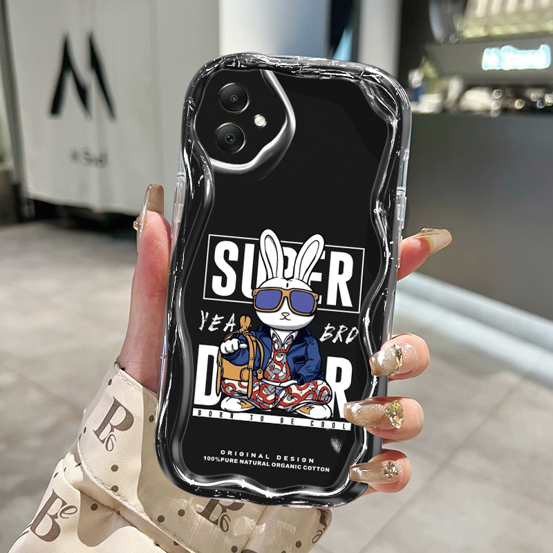 เคส Samsung A06 4G A06 5G A05 M05 F05 เคสโปร่งใสกระต่ายน่ารักสร้างสรรค์ปกอ่อน