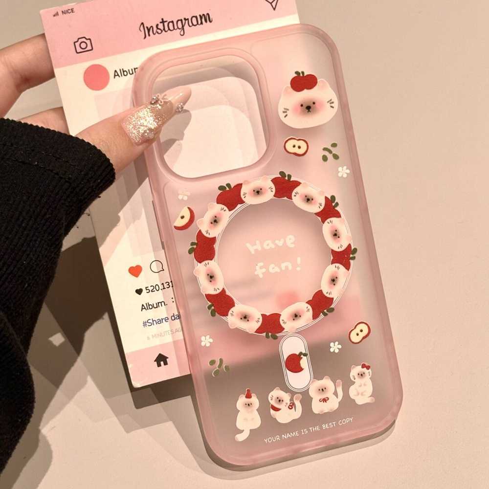 แมวสีชมพู Apple Case Hp Vivo iQOO Z10 Lite Y21D Z10R 5G Y29 5G Y19S Pro V50 Lite Y400 Y28 V60 Lite V