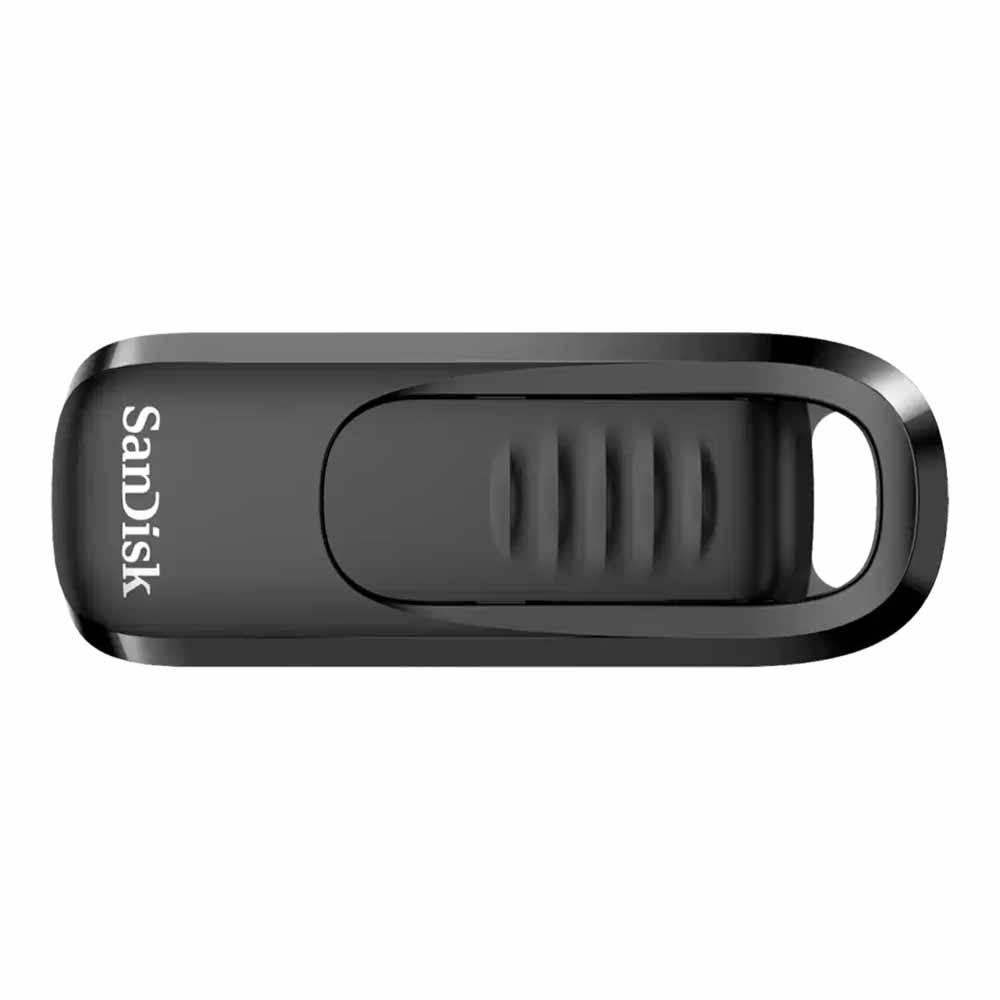128 GB FLASH DRIVE (แฟลชไดร์ฟ) SANDISK ULTRA SLIDER USB TYPE-C - BLACK (SDCZ480-128G-G46) !!
