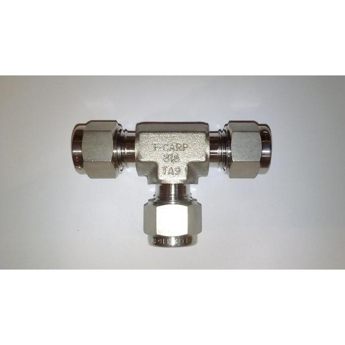 Vcju- Union Tee Ss 316 Od 1/8" Fujikin Ex Japan