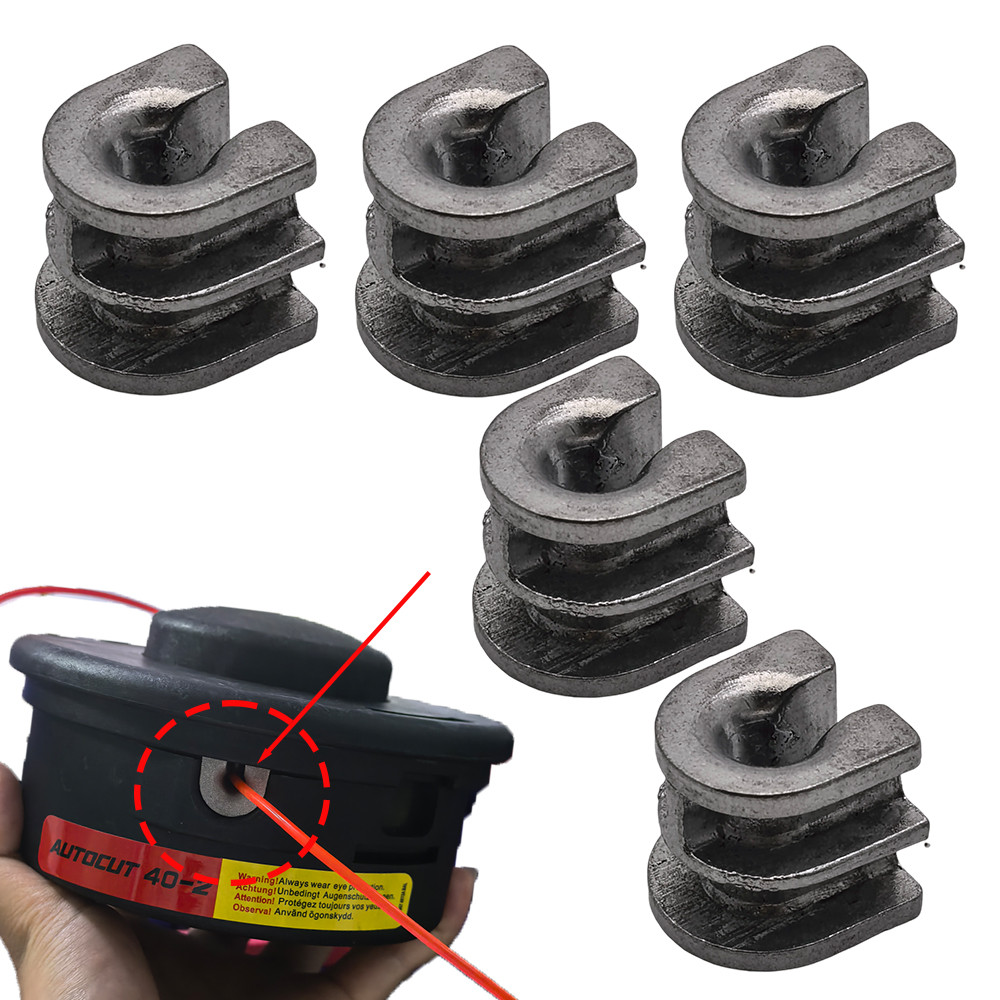 5pcs เปลี่ยน Trimmer Head ตาไก่แขนอลูมิเนียมบล็อกสําหรับ Autocut 40-2 Bump เครื่องตัดหญ้า Garden Power เครื่องมืออุปกรณ์เสริม