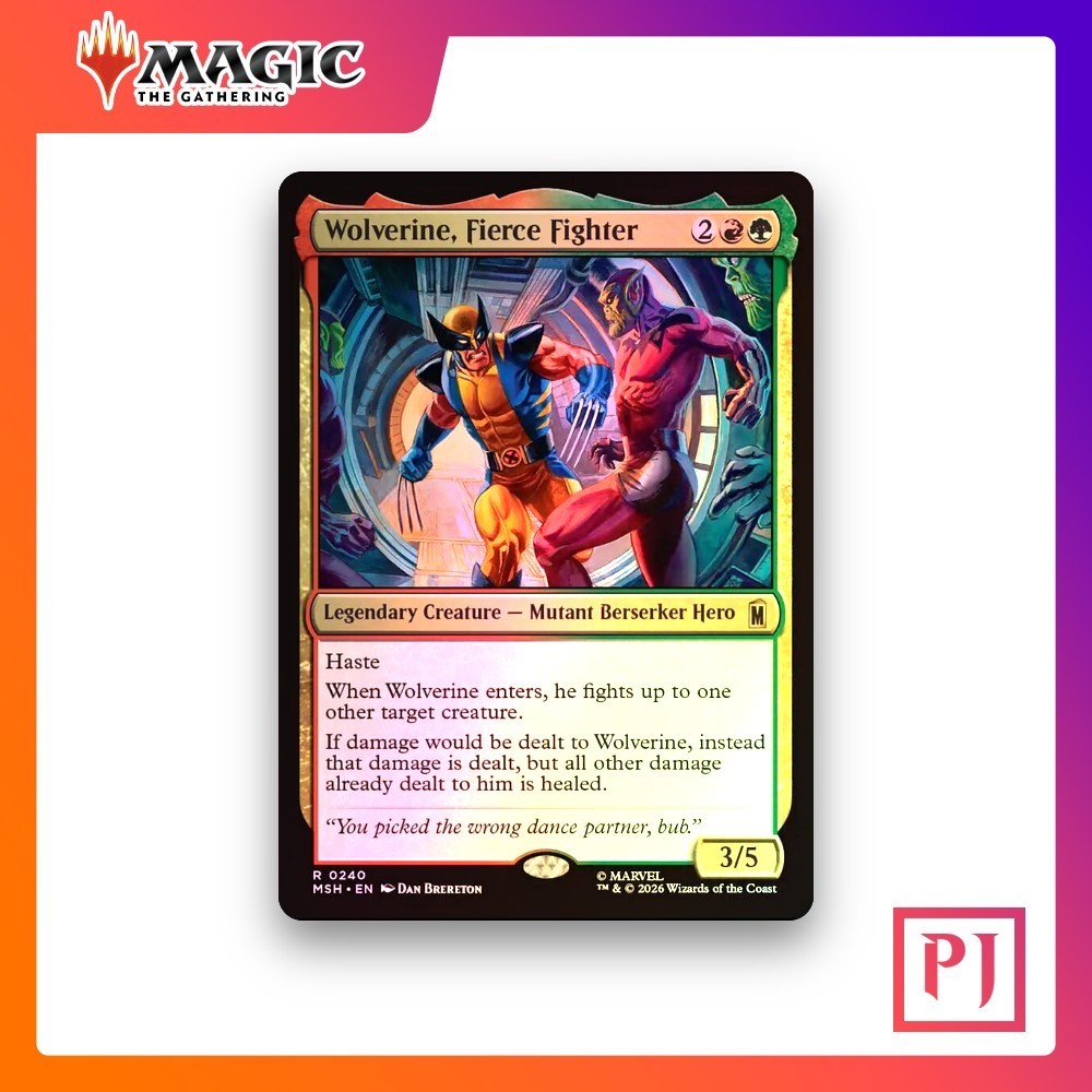 [MTG] Wolverine, Fierce Fighter (#240) [MSH] [MULTI] [RARE] | Magic the Gathering