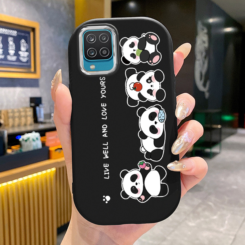 เคสสำหรับ Samsung Galaxy A12 4G A12 5G A22 4G M12 F12 เคสโทรศัพท์หมีกระต่ายซิลิโคนเสื้อแจ็กเก็ตผ้านุ่ม