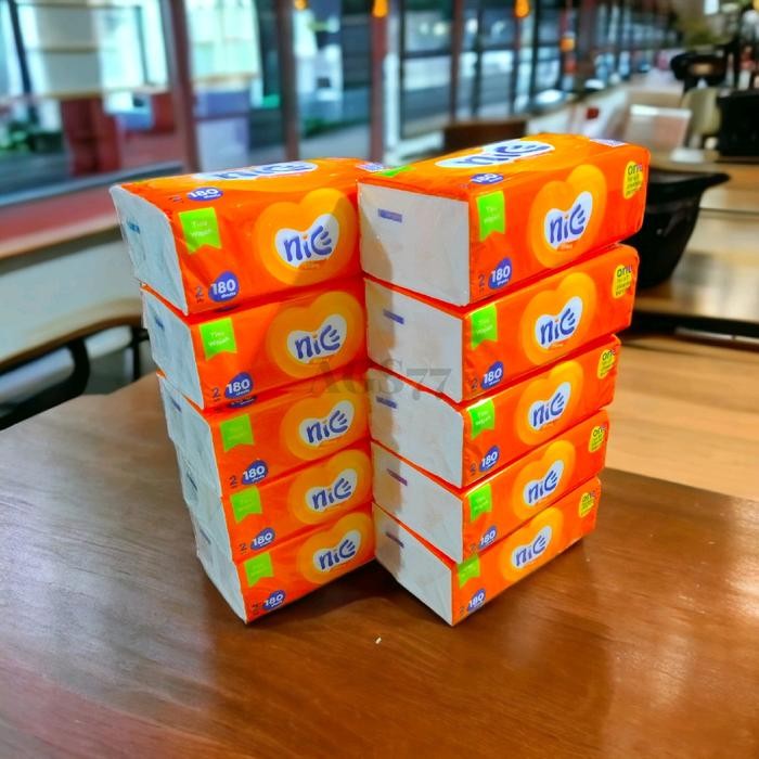 Sw4u (10 ชิ้นแพ็ค) กระดาษเช็ดหน้า Nice Living 2Ply 180 แผ่น 10 แพ็คเนื้อเยื่อที่ดี