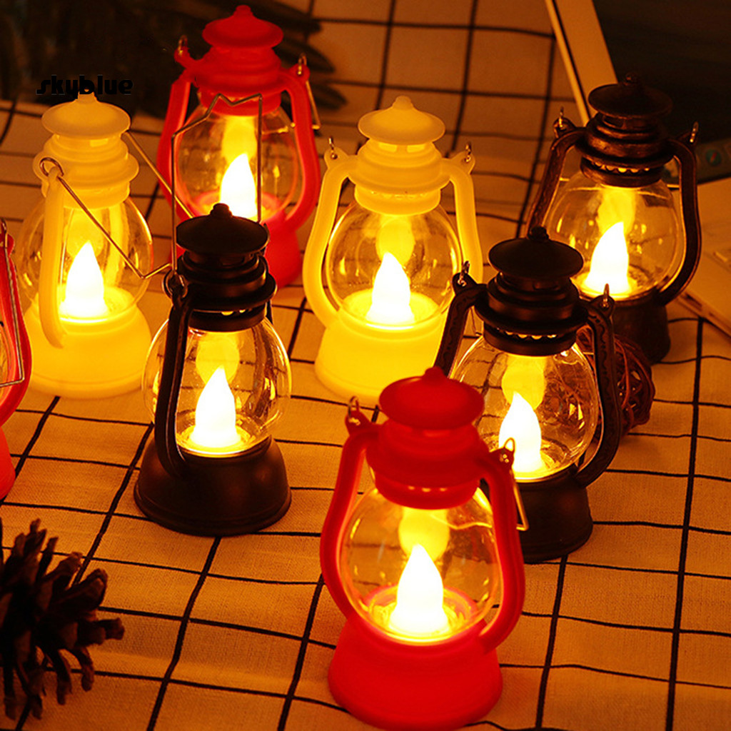 {skyblue.ph}โคมไฟ LED ดําเนินการแสงอบอุ่นประหยัดพลังงานแบบพกพาจับกันน้ําตกแต่งบ้านในอุดมคติฮาโลวีนโค