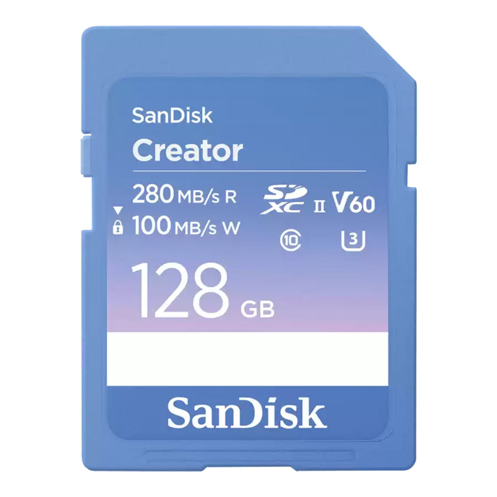 128 GB SD CARD (เอสดีการ์ด) SANDISK CREATOR SD UHS-II CARD (SDSDXEP-128G-GNCIS) |