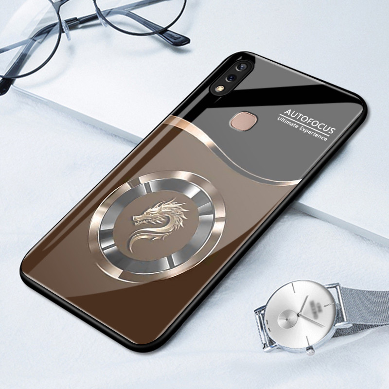 เคสสำหรับ VIVO Y85 Y85A V9 V9 Pro V9 Youth Z1 Z1i Z3x เคสโทรศัพท์มังกรเปลือกแก้วกันกระแทก