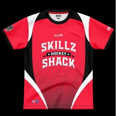 Skillz Hockey Tshirt Jersey เสื้อยืดคอกลมไมโครไฟเบอร์