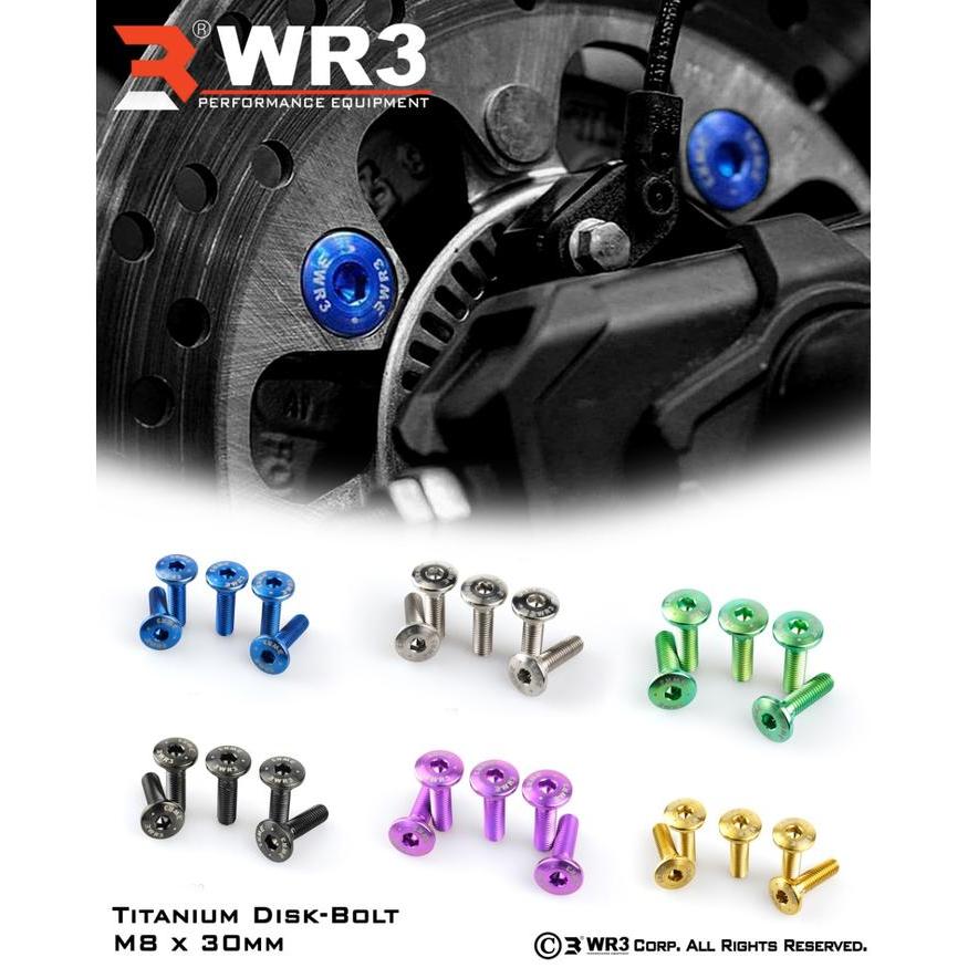 Vcju- Wr3 สลักเกลียวแผ่นไทเทเนียม M8X18 / M8X25 / M8X30