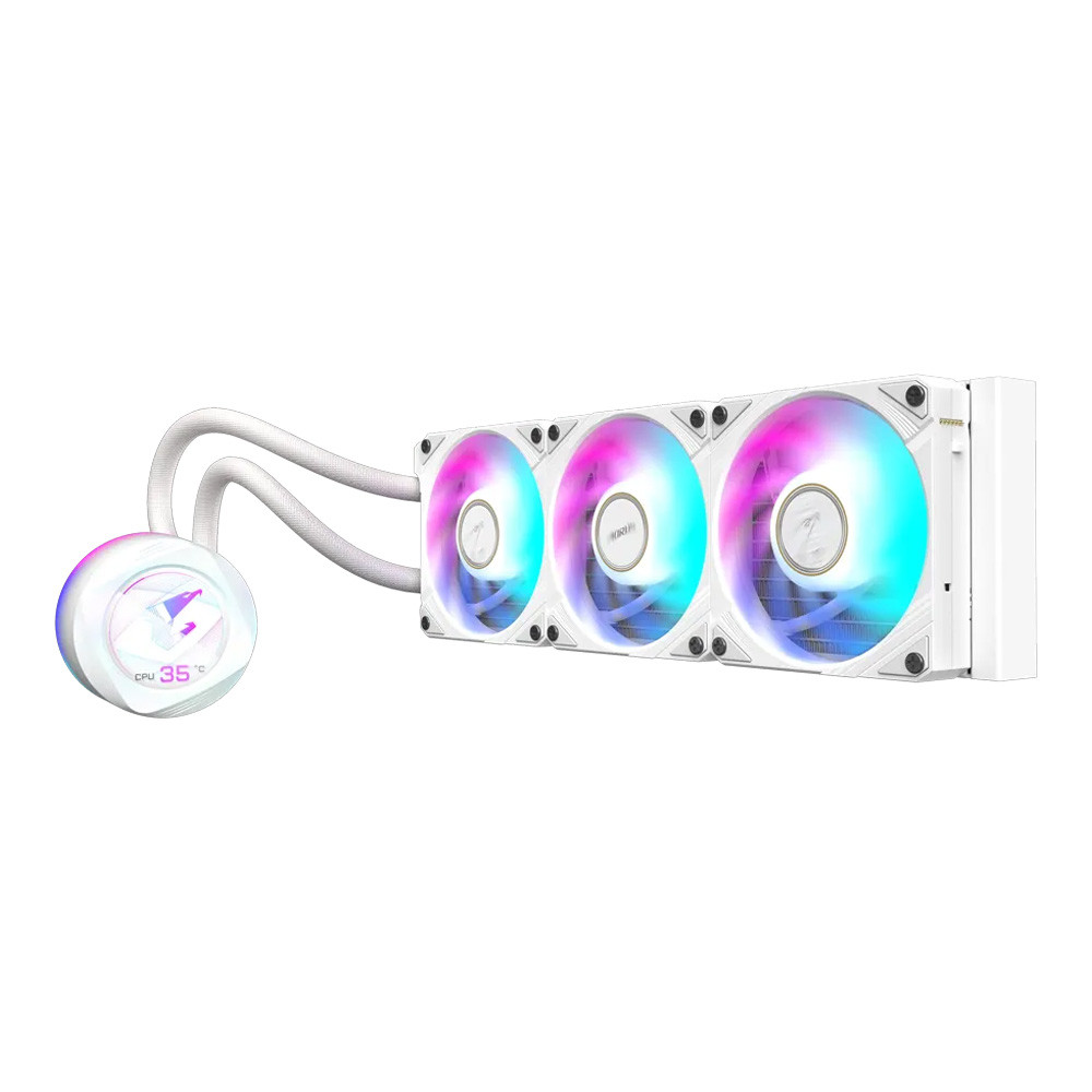 CPU LIQUID COOLER (ระบบระบายความร้อนด้วยน้ำ) GIGABYTE AORUS WATERFORCE X II 360 ICE (WHITE) ..