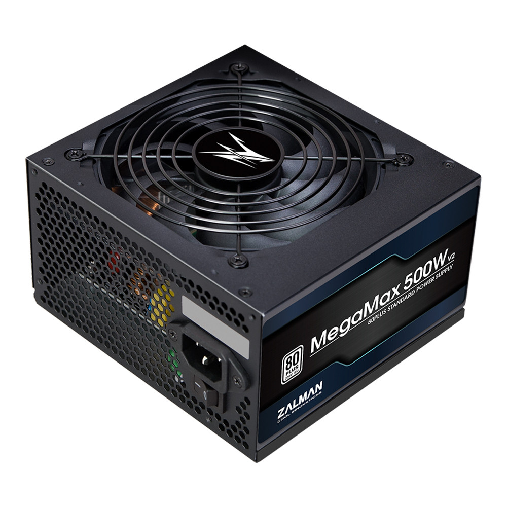 POWER SUPPLY (อุปกรณ์จ่ายไฟ) ZALMAN MEGAMAX 500W V2 - 500W 80 PLUS BLACK ATX (ZM500-TXII) )