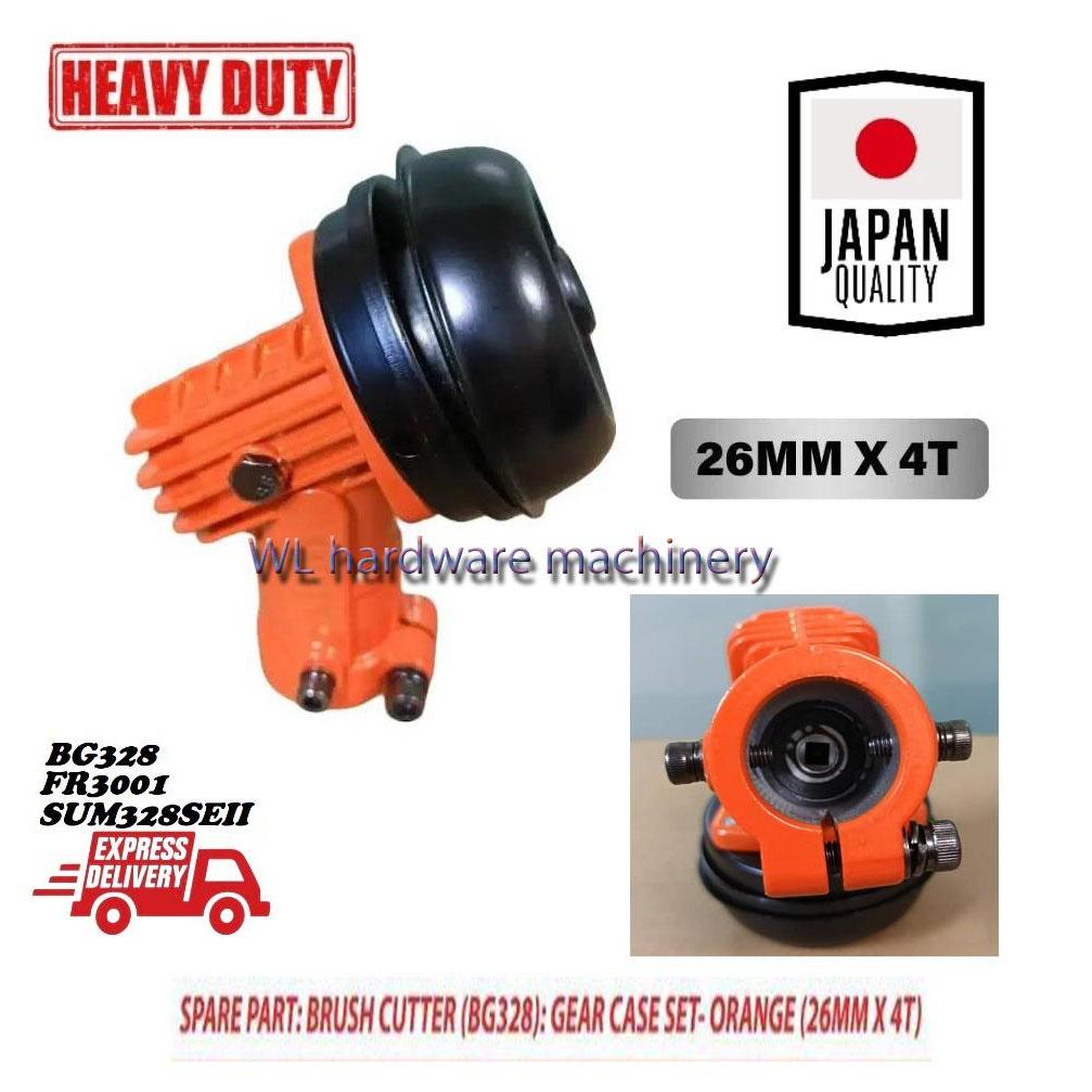 Heavy Duty 4T X26MM เกียร์แปรงเครื่องตัด BG328 Kepala เกียร์ Mesin ทรัมเป็ต BG328 (4 ฟัน X 26 มม.)