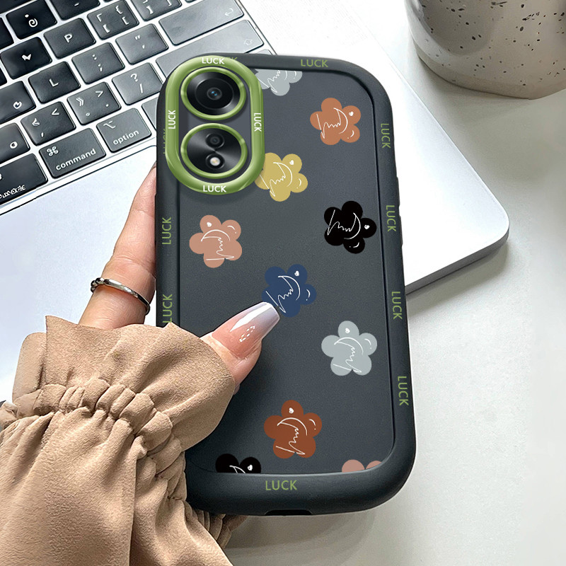 เคสสำหรับ OPPO A58 4G A58 5G A58X 5G A78 5G A1X 5G A2X 5G เคสโทรศัพท์ดอกไม้ซิลิโคนซอฟต์เชลล์กันกระแทก