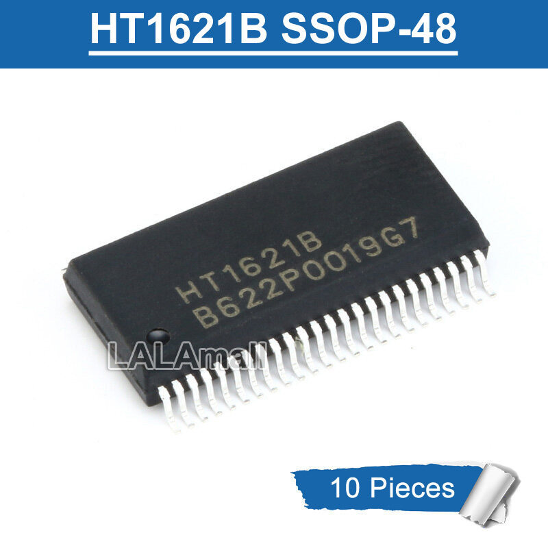 10pcs HT1621B SSOP-48 HT 1621B HT16218 SSOP48 SMD ชิปไดร์เวอร์ LCD IC ใหม่เดิม