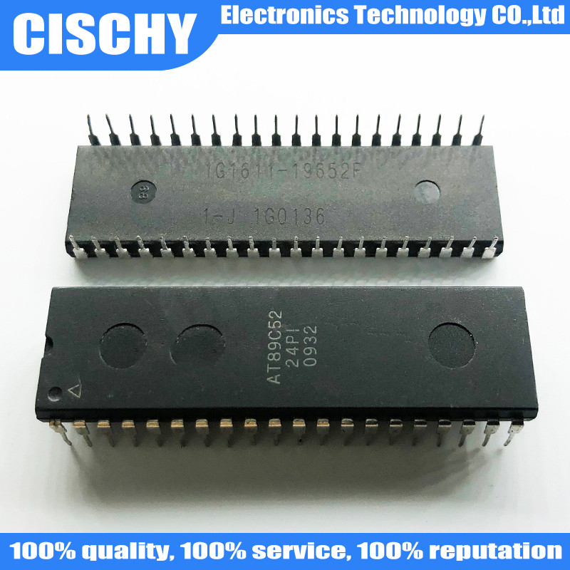 5 ชิ้น/ล็อต AT89C52 AT89C52-24PI AT89C52-24PC AT89C52-24PU 89C52 DIP-40 ในสต็อก